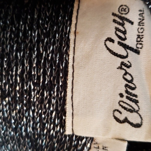 Vintage Back and Silver Jacket with Boa - Picture 9 of 9